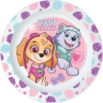 STOR Plastový tanier Paw Patrol 22cm ružový