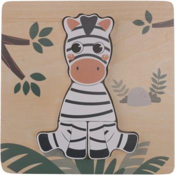 Zopa Wooden Puzzle Small puzzle ze dřeva Zebra 1 ks