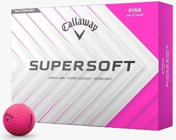 Callaway Supersoft 2025 Matte Pink Basic Golfové lopty