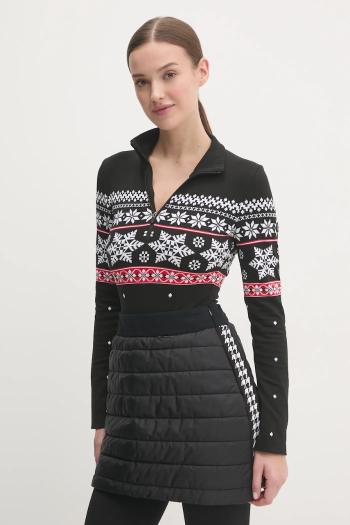Sveter Newland Isabeau dámsky, čierna farba, tenký, s rolákom, N46565.108