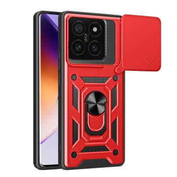 RING CAMERA Kryt s držiakom pre Xiaomi 14T Pro červený