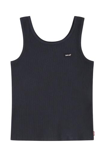 Detský top Levi's čierna farba