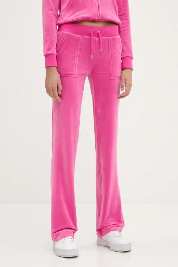 Tepláky Juicy Couture DEL RAY POCKETED PANT ružová farba, jednofarebné, JCAP180