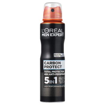 L'Oréal Paris Antiperspirant v spreji pre mužov Carbon Protect 5v1 150 ml