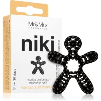 Mr & Mrs Fragrance Niki Vanilla & Patchouli vůně do auta náhradní náplň 1 ks