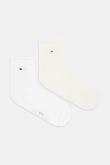 Ponožky Tommy Hilfiger 2-pak dámske, žltá farba, 701232613