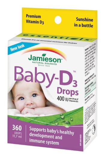 JAMIESON Baby-D3 Vitamín D3 400 IU kvapky 11.7 ml