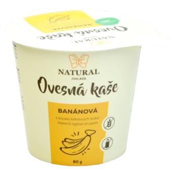 NATURAL JIHLAVA Ovsená kaša banánová bez lepku natural 80 g