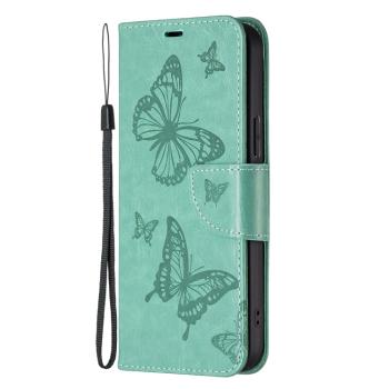 ART Peňaženkový kryt Xiaomi 13 Lite BUTTERFLIES zelený