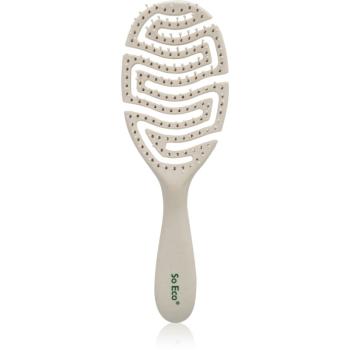 So Eco Flexi Curve Detangling Brush oválna kefa pre jednoduché rozčesávanie vlasov 1 ks