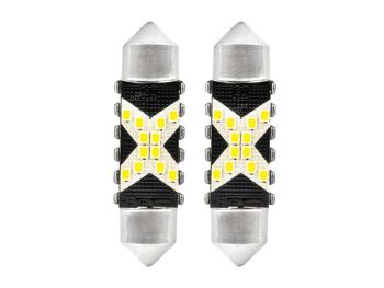 Autožiarovka LED Festoon C5W 12/24V AMIO 04238 biela 2ks