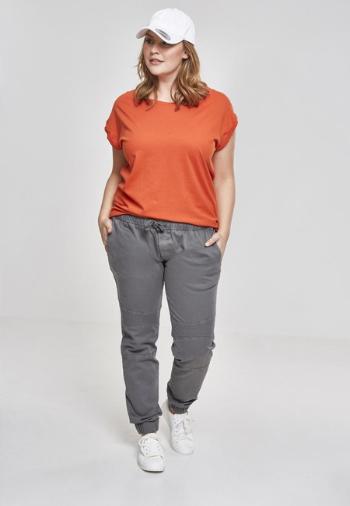 Urban Classics Ladies Extended Shoulder Tee rust orange - XL