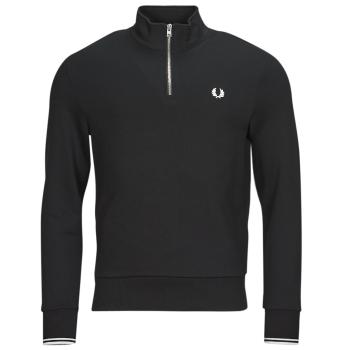 Fred Perry  HALF ZIP SWEATSHIRT  Mikiny Čierna