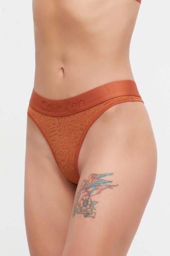 Tangá Calvin Klein Underwear oranžová farba, 000QF7287E