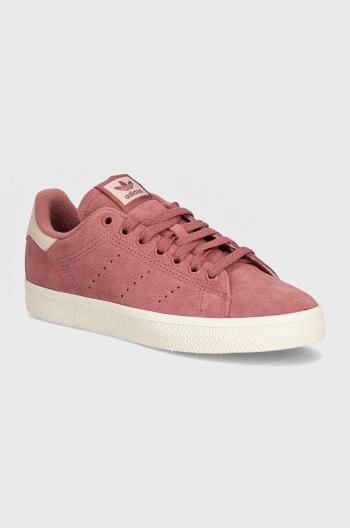 Semišové tenisky adidas Originals Stan Smith Cs bordová farba, IF6945