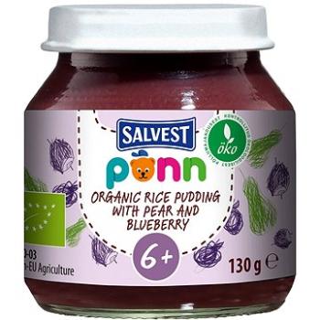 SALVEST Ponn BIO Hruškovo-čučoriedkové pyré s pšenom (130 g) (4740073076118)