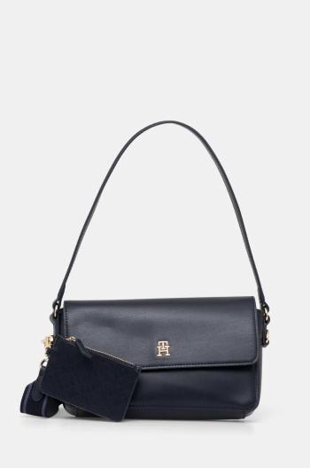Kabelka Tommy Hilfiger tmavomodrá farba, AW0AW17219