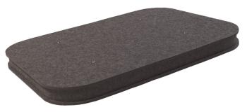 Mega Acoustic AcouCloud Flat PET 7 cm Dark Gray Absorpčný penový panel