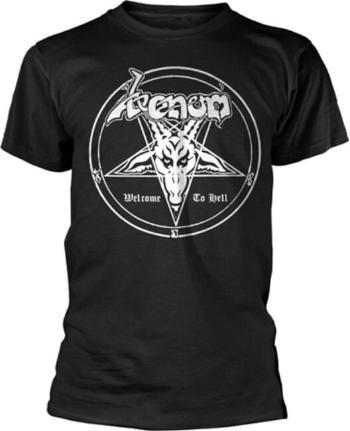 Venom (Band) Tričko Welcome To Hell (White) Unisex Black XL