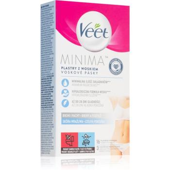 Veet Minima Hypoallergenic depilačné voskové pásiky pre oblasť bikín 16 ks