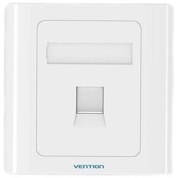 Vention 1 Port Keystone RJ-45 Jack Wall Plate White 86 Type (IFAW0)