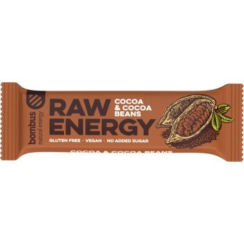 Bombus Raw Energy ovocná tyčinka príchuť Cocoa & Cocoa Beans 50 g