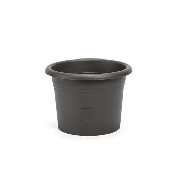 Plastia Samozavlažovací kvetináč Narza pr. 30 cm, antracit, pr. 30 cm