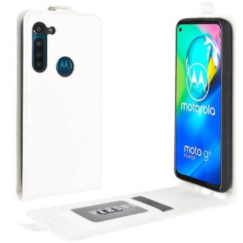 Vyklápacie puzdro Motorola Moto G8 Power biele