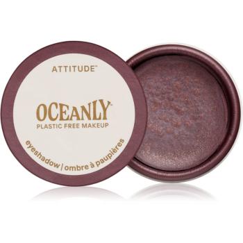 Attitude Oceanly Plastic Free Makeup krémové očné tiene s trblietkami odtieň Berry Bliss 5 ml