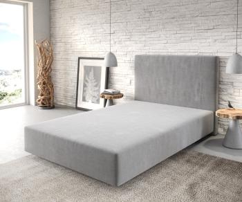 Boxspring posteľ Dream-Well 120x200 cm z mikrovlákna sivá
