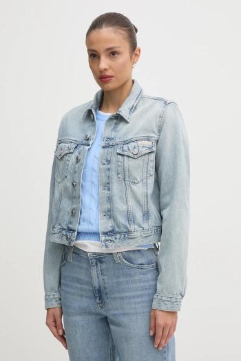 Rifľová bunda Calvin Klein Jeans dámska, prechodná, J20J224544