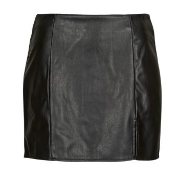 Only  ONLLENI FAUX LEATHER SLIT SKIRT PNT  Sukňa Čierna