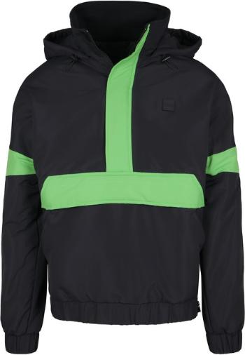 Urban Classics 3-Tone Neon Mix Pull Over Jacket black/neon green - L