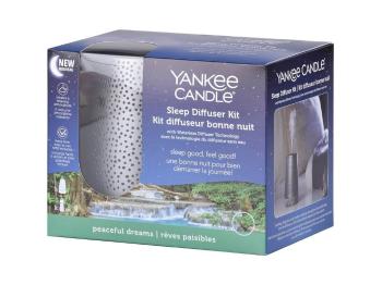 Yankee Candle Vonný difuzér strieborný s náplňou Peaceful Dreams pre pokojný spánok 14 ml