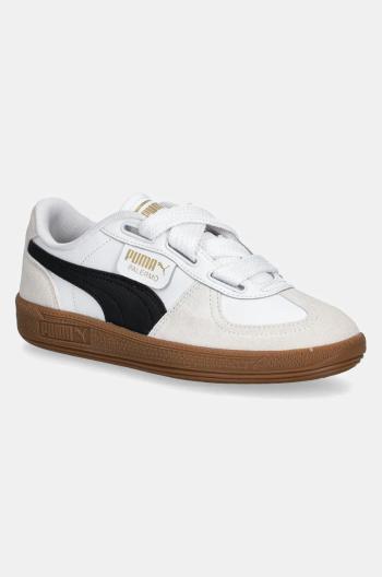 Kožené tenisky Puma Palermo Wide Lace SD biela farba, 402109