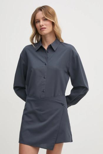 Šaty Calvin Klein Jeans šedá farba, mini, oversize, J20J225086