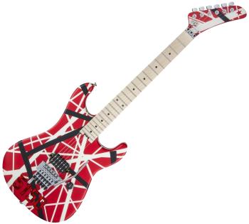 EVH Striped Series 5150 MN Red Black and White Stripes Elektrická gitara