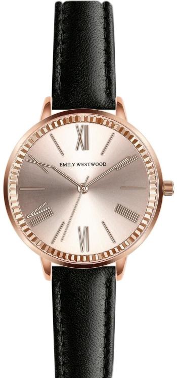 Emily Westwood Melissa Black Leather Watch EEK-B029R