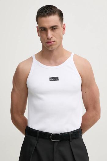 Tričko Versace Jeans Couture biela farba, 78GAH614 J0198