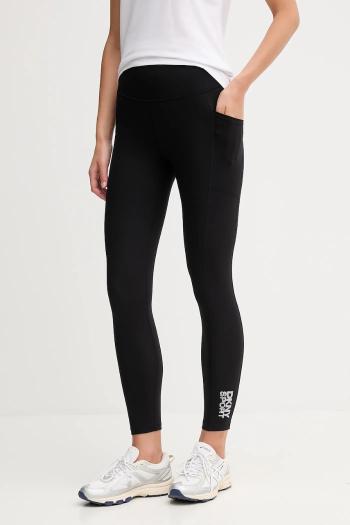Legíny Dkny čierna farba, jednofarebné, DP5P3681