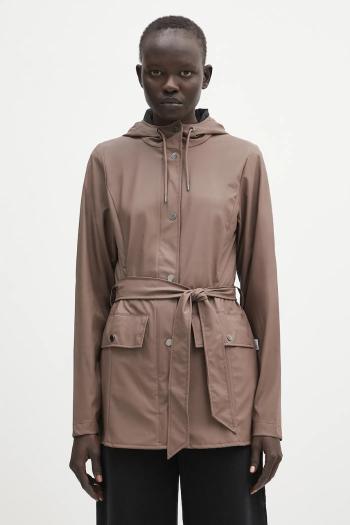 Bunda Rains Curve Jacket W3 hnedá farba, prechodná, 12100.110