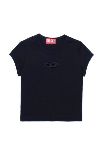 Detské bavlnené tričko Diesel TANGIE T-SHIRT čierna farba, J01830