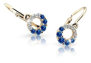 Cutie Jewellery Zlaté detské náušnice C2154-10-X-1 modrá