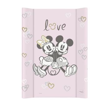 CEBA Podložka prebaľovacia s pevnou doskou COMFORT 50x70 Disney Minnie & Mickey Pink