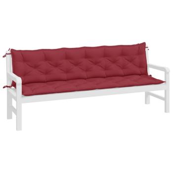 Podušky na záhradnú lavicu 2ks 200cm Dekorhome