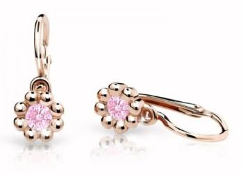 Cutie Jewellery Detské náušnice z ružového zlata C2030-10-X-4 ružová