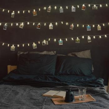 DecoKing Svetelná reťaz na fotografie teplá biela, 20 LED