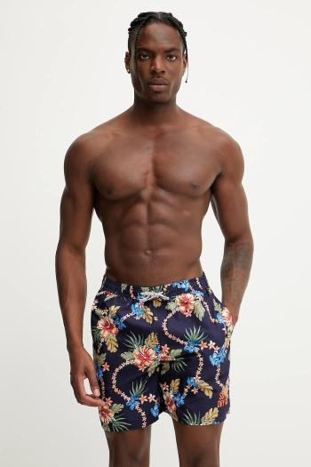 Plavkové šortky Superdry tmavomodrá farba, M3010242A-F7B
