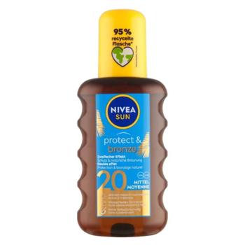 NIVEA Sun Protect & Bronze Olej na opaľovanie podporujúci zhnednutie OF 20 200 ml