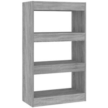 Shumee deliaca stena sivá sonoma 60 × 30 × 103 cm drevotrieska, 813603